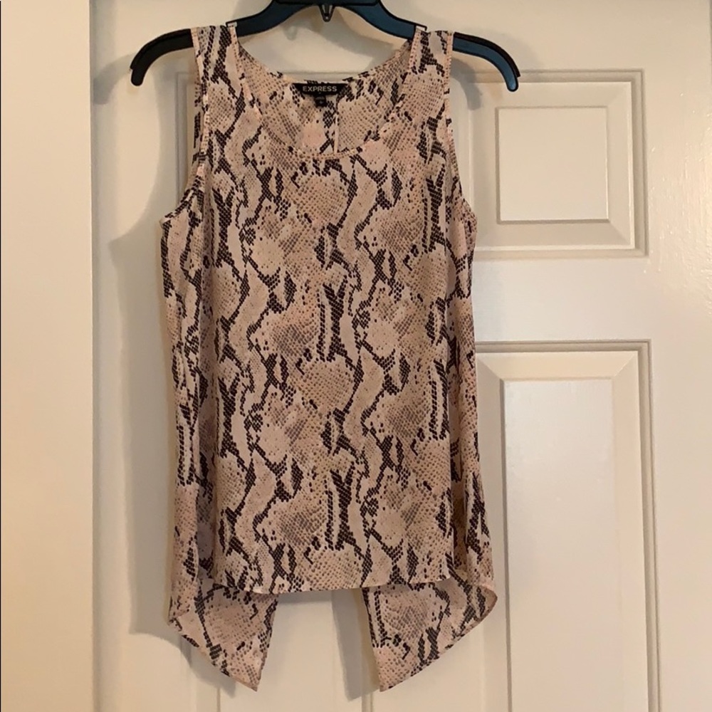 Snake print tank